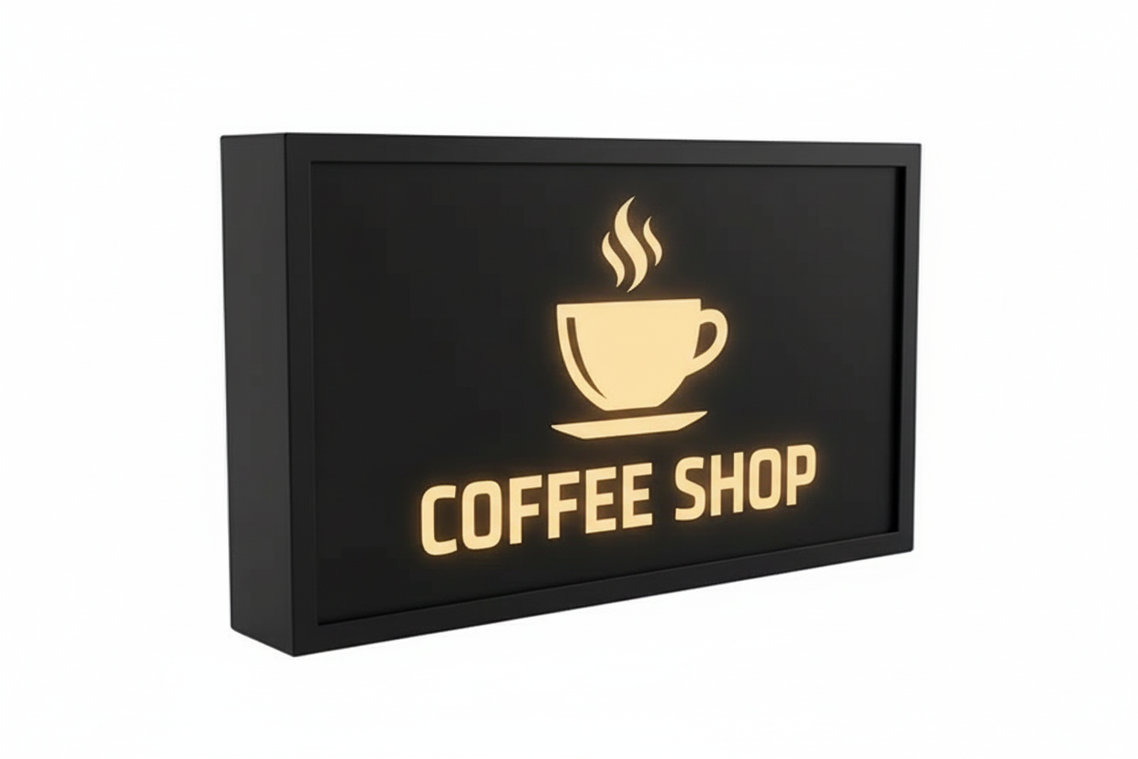 Coffee shop sign