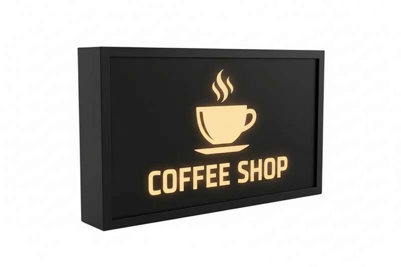 Coffee shop sign