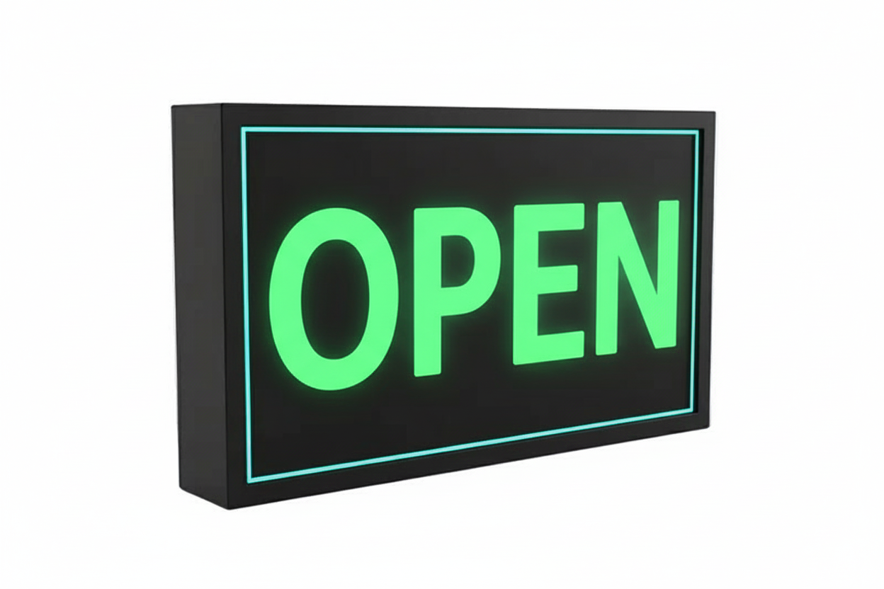 Open sign